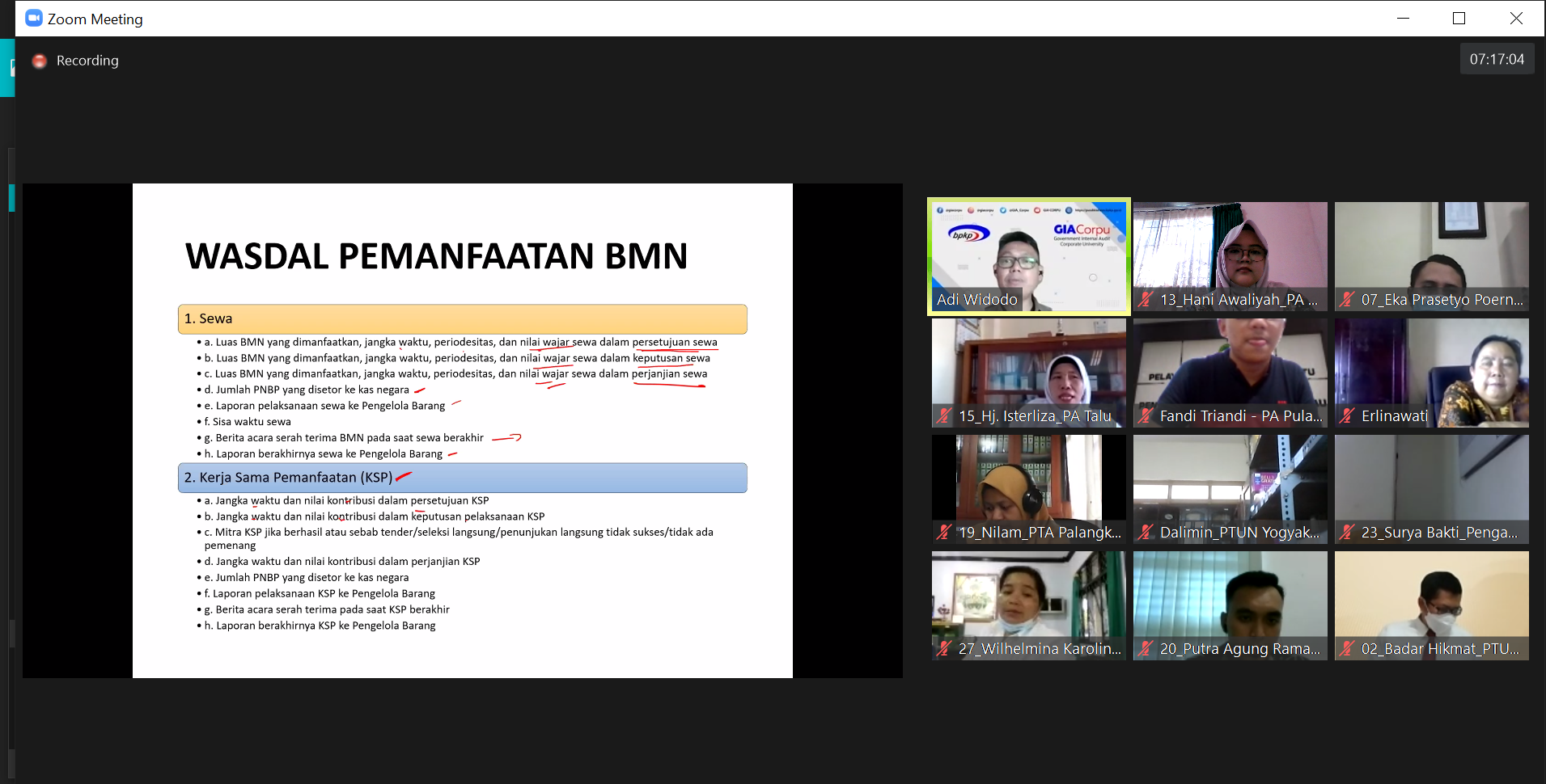 06082021 Zoom Pelatihan BMN 2 
